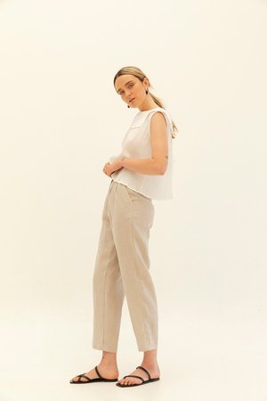 Muse the Label Ada Pants - Oatmeal Muse the Label Ada Pants - Oatmeal