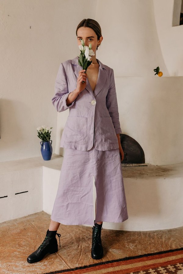 Muse the Label Fleur Jacket - Lilac Muse the Label Fleur Jacket - Lilac