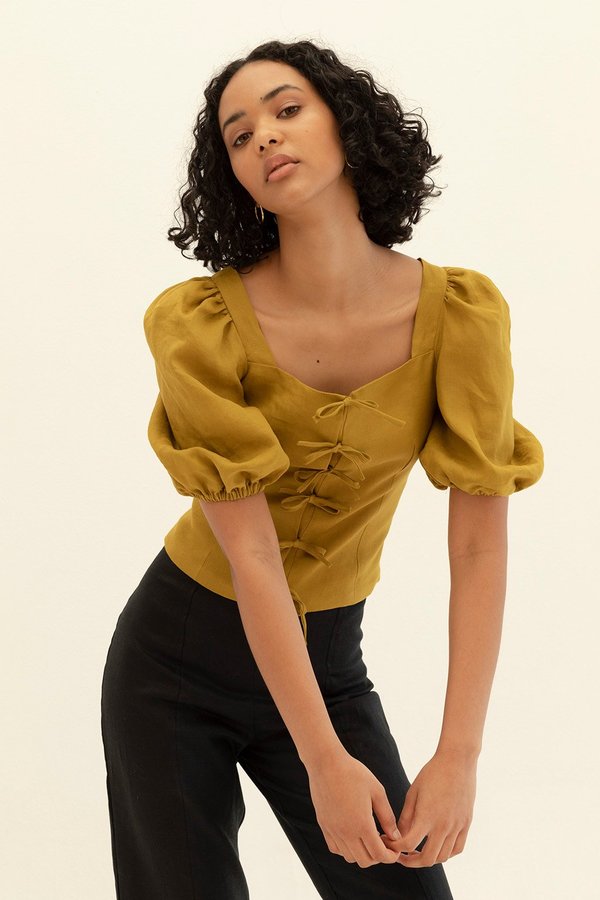 Muse the Label Josie Blouse - Pear Muse the Label Josie Blouse - Pear