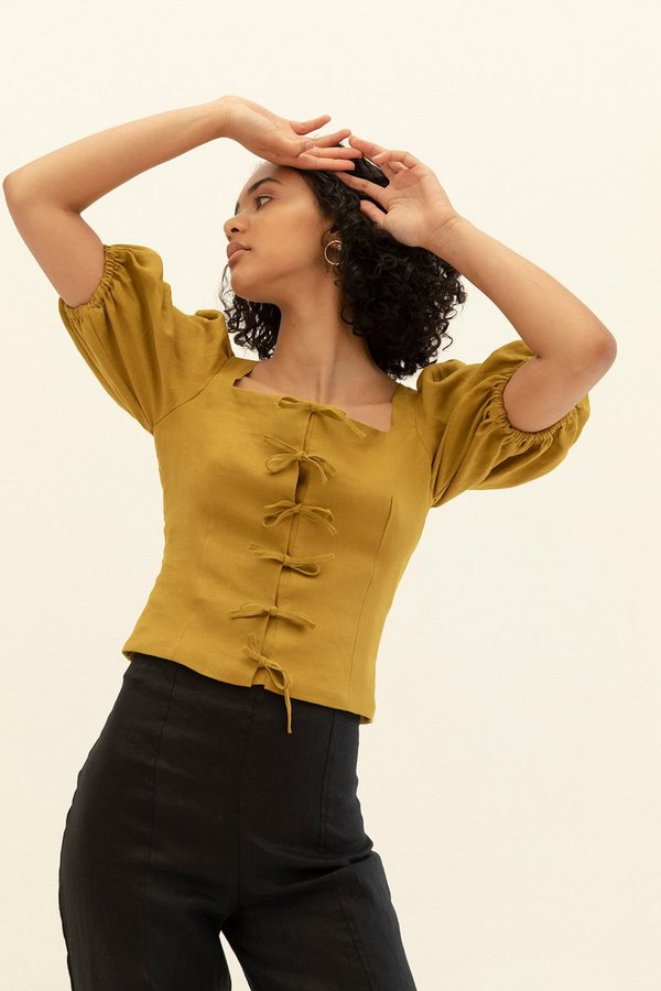 Muse the Label Josie Blouse - Pear Muse the Label Josie Blouse - Pear