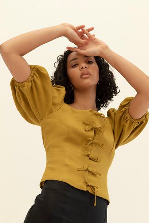 Muse the Label Josie Blouse - Pear Muse the Label Josie Blouse - Pear