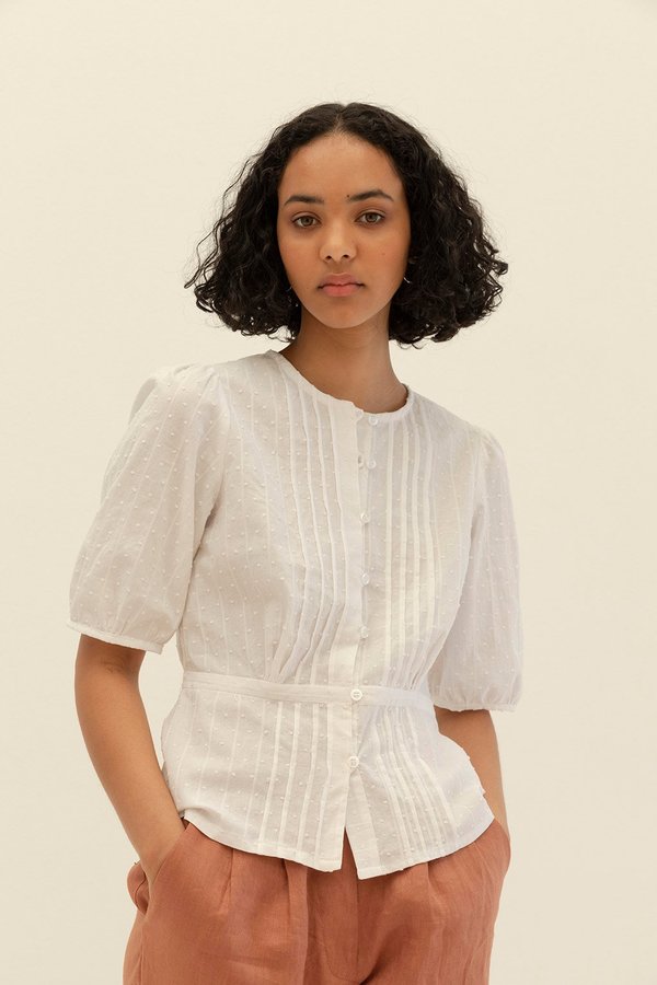 Muse the Label Sadie Pintuck Shirt Muse the Label Sadie Pintuck Shirt