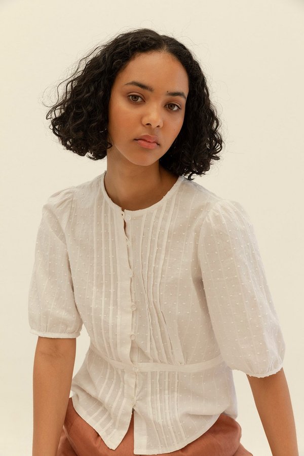 Muse the Label Sadie Pintuck Shirt Muse the Label Sadie Pintuck Shirt