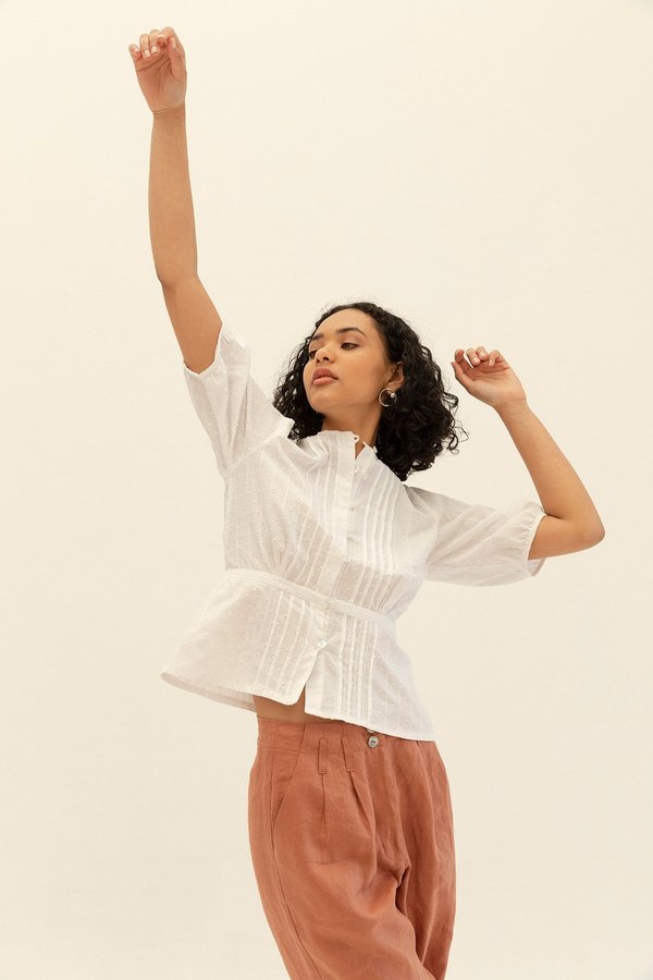 Muse the Label Sadie Pintuck Shirt Muse the Label Sadie Pintuck Shirt