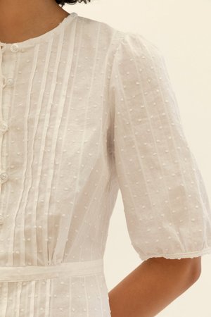 Muse the Label Sadie Pintuck Shirt Muse the Label Sadie Pintuck Shirt