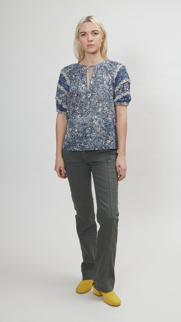 Ulla Johnson Aiko Top - Indigo Ulla Johnson Aiko Top - Indigo