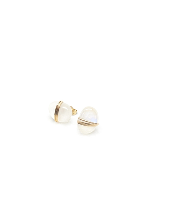 Mary Macgill Moonstone Stud Earrings Mary Macgill Moonstone Stud Earrings