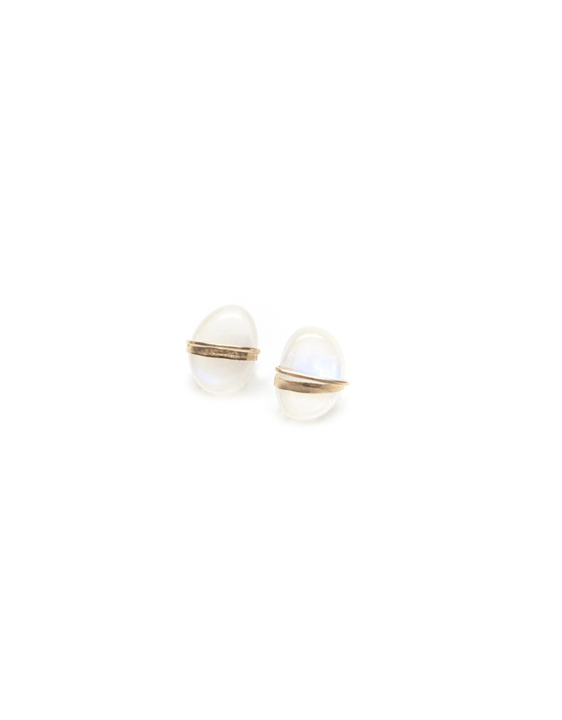 Mary Macgill Moonstone Stud Earrings Mary Macgill Moonstone Stud Earrings