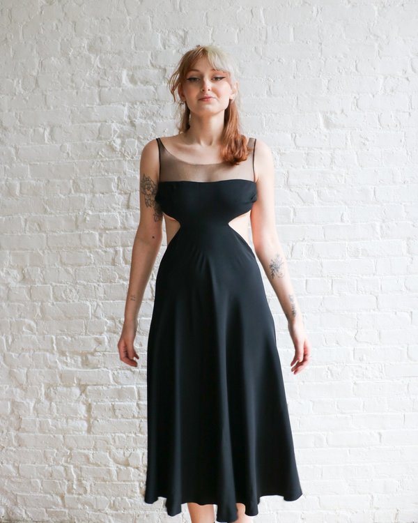 Rick Owens Mesh Cutout Dress, Size 4 | Garmentory Rick Owens Mesh Cutout Dress, Size 4 | Garmentory