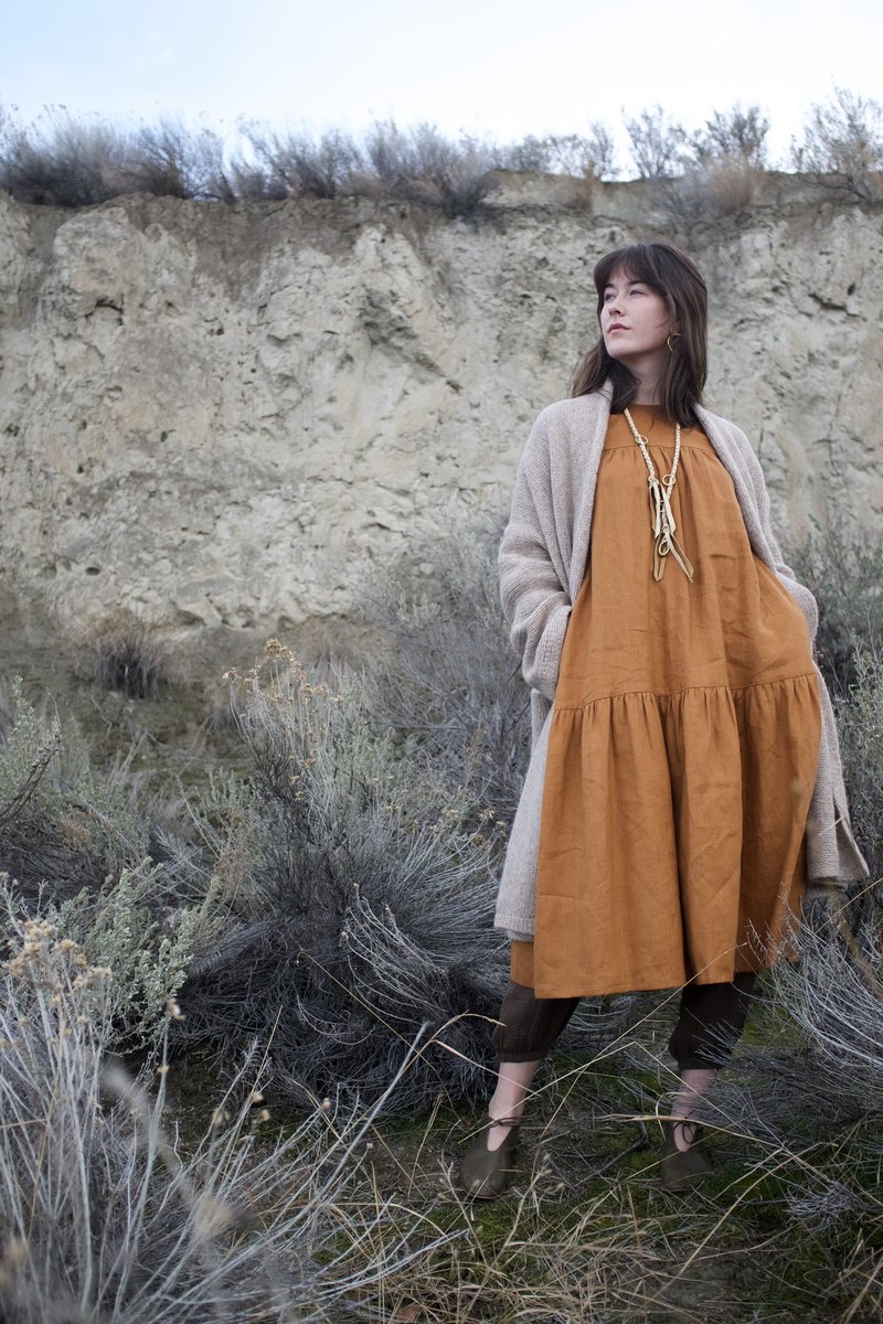 Garmentory Beaton Linen Dress Beaton Linen June Dress Rust