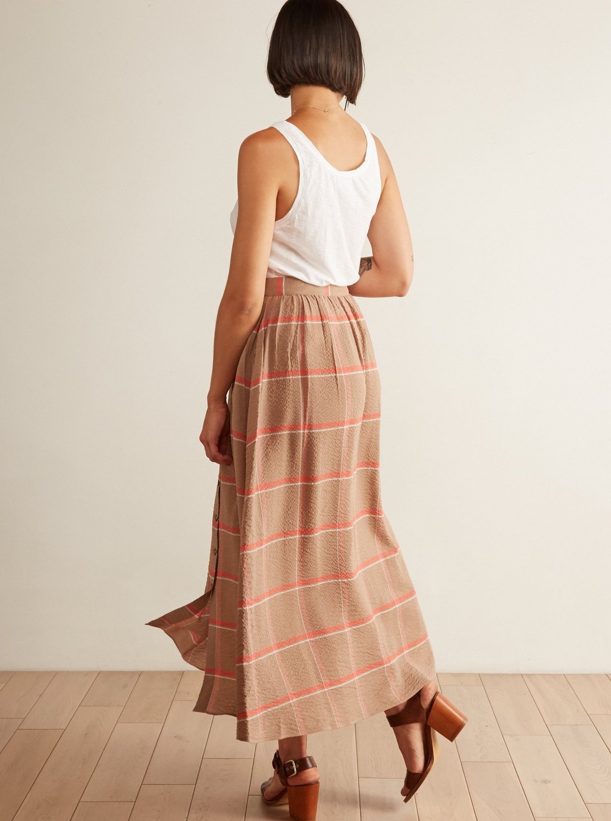 Sita Murt Long Checked Skirt - Image 2 of 4