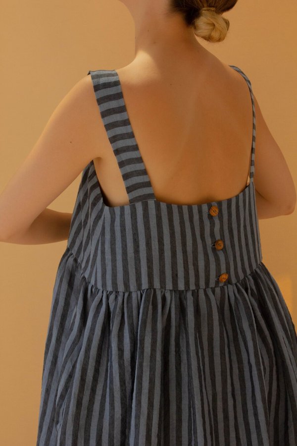 Cawley Elba Stripe Linen Dress Cawley Elba Stripe Linen Dress