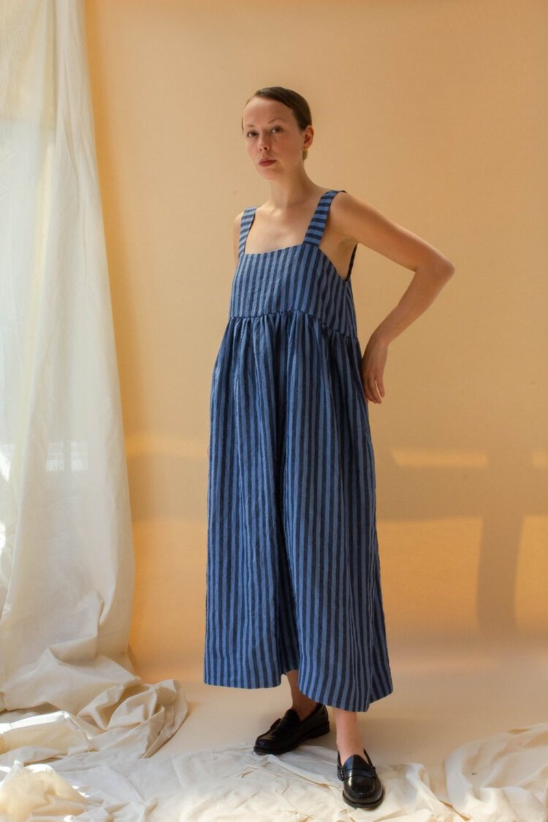 Cawley Elba Stripe Linen Dress | Garmentory