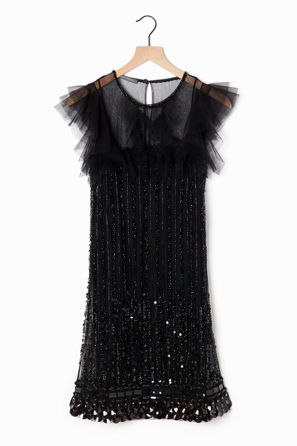 Alberta Ferretti Sequin Embellished Dress - Black Alberta Ferretti Sequin Embellished Dress - Black