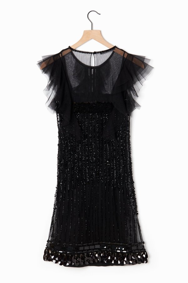 Alberta Ferretti Sequin Embellished Dress - Black Alberta Ferretti Sequin Embellished Dress - Black