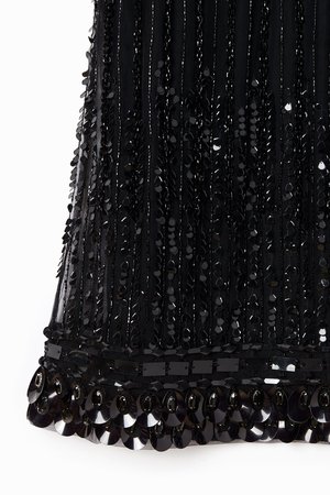 Alberta Ferretti Sequin Embellished Dress - Black Alberta Ferretti Sequin Embellished Dress - Black