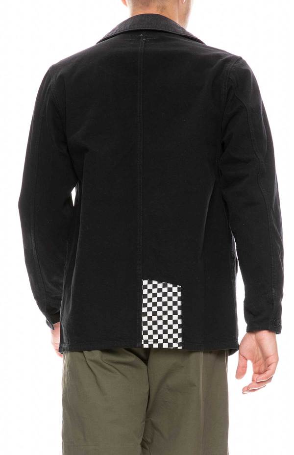 FDMTL Patchwork Coverall jacket - RINSE BLACK FDMTL Patchwork Coverall jacket - RINSE BLACK