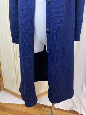Vintage Cable Knit Coat/Sweater - Blue Vintage Cable Knit Coat/Sweater - Blue