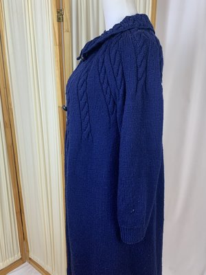 Vintage Cable Knit Coat/Sweater - Blue Vintage Cable Knit Coat/Sweater - Blue