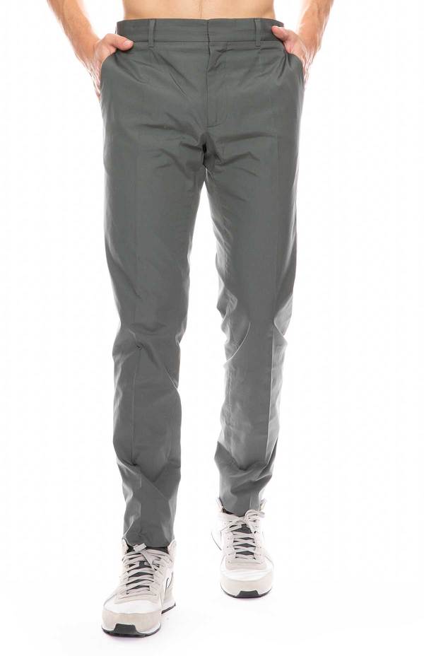 STELLA MCCARTNEY Troy Cotton Poplin Pant - GREEN ASH 1175 STELLA MCCARTNEY Troy Cotton Poplin Pant - GREEN ASH 1175