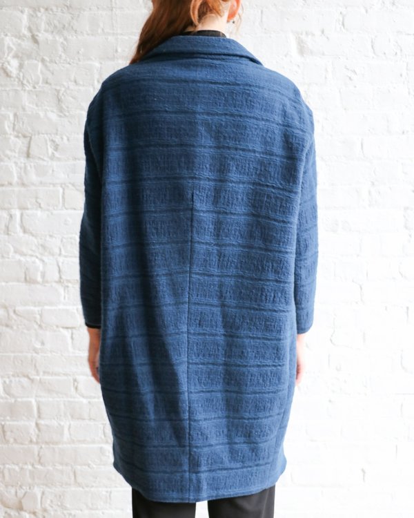 Lilith Button Up Coat - Blue Lilith Button Up Coat - Blue
