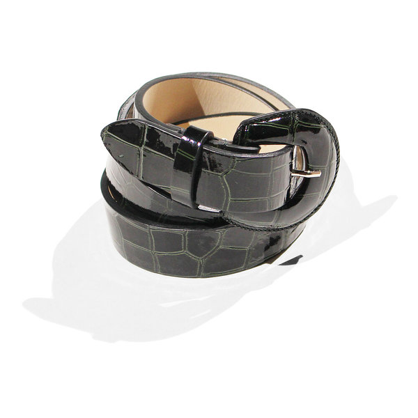 Maryam Nassir Zadeh Bruno Belt - Forest Croc Maryam Nassir Zadeh Bruno Belt - Forest Croc