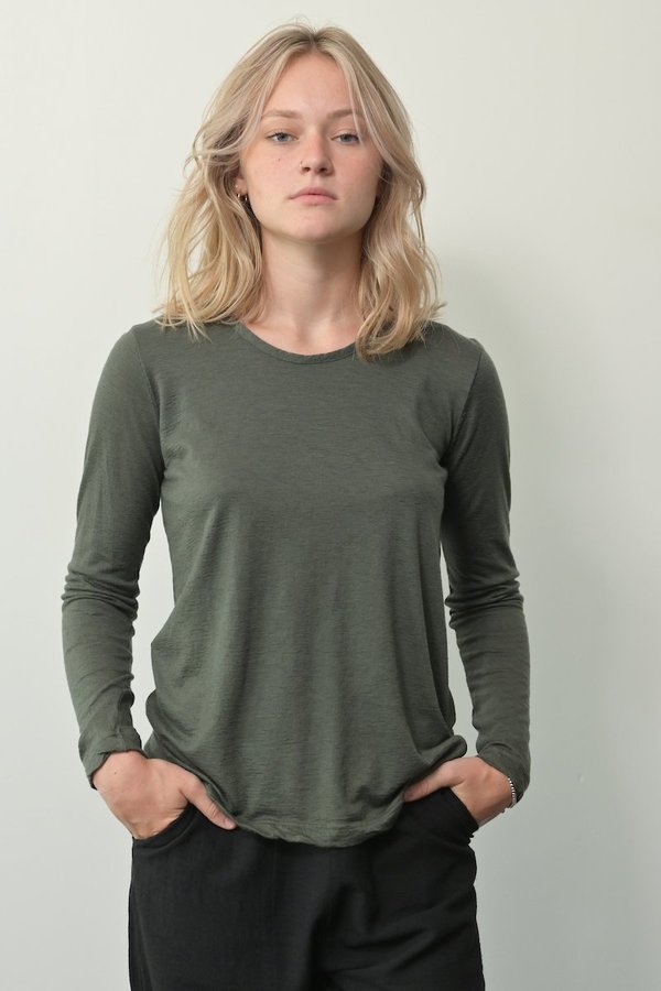 Private 0204 Cashmere Tee - Forrest Green Private 0204 Cashmere Tee - Forrest Green
