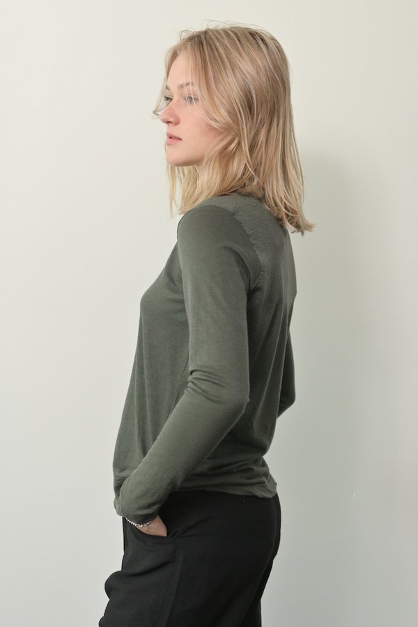 Private 0204 Cashmere Tee - Forrest Green Private 0204 Cashmere Tee - Forrest Green