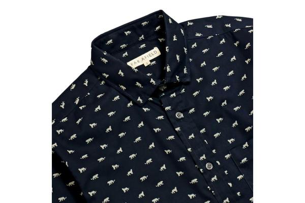 Far Afield Cognito Shirt Siberian Tiger Long Sleeve - Dark Navy Far Afield Cognito Shirt Siberian Tiger Long Sleeve - Dark Navy