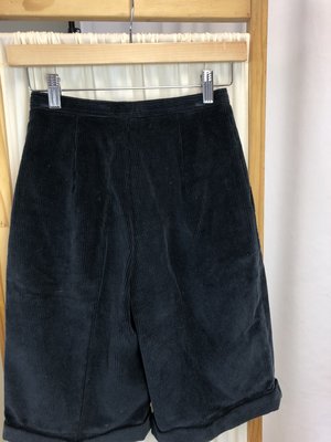 Vintage Dior High Rise Cord Shorts - Navy (XS/0) Vintage Dior High Rise Cord Shorts - Navy (XS/0)