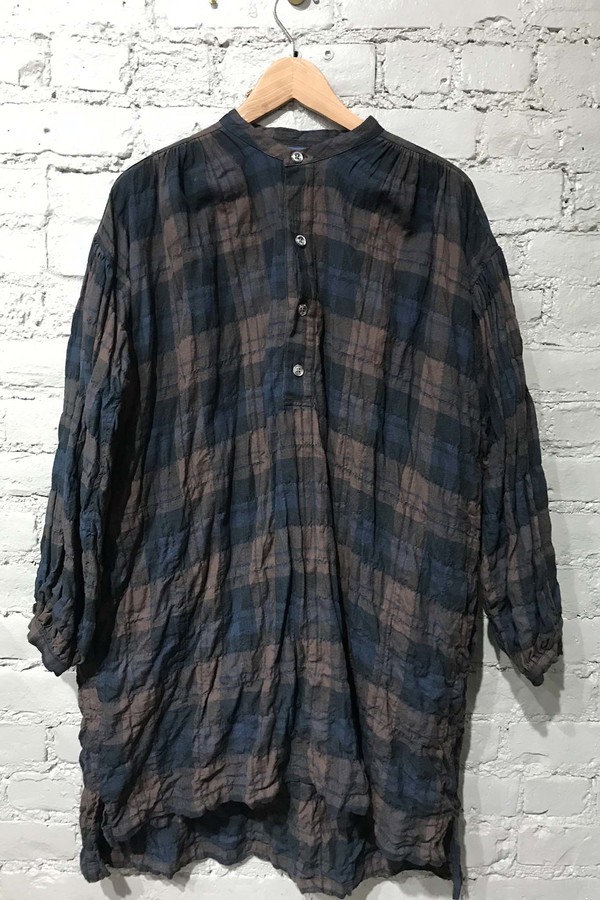 UQNATU Popover Tunic - Plaid UQNATU Popover Tunic - Plaid