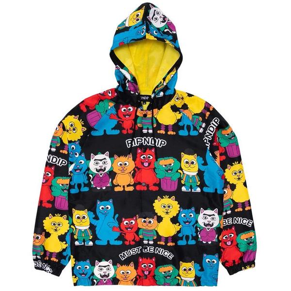 Nerm Street Hooded Coach Jacket 'Black' Nerm Street Hooded Coach Jacket 'Black'