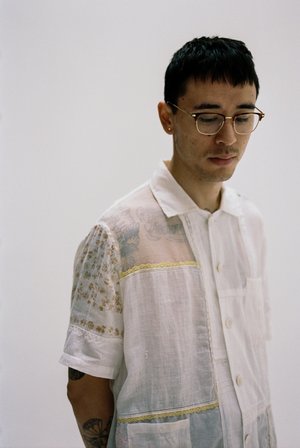 BODE One of a Kind Handkerchief Patchwork Louie Shirt - White Multi BODE One of a Kind Handkerchief Patchwork Louie Shirt - White Multi