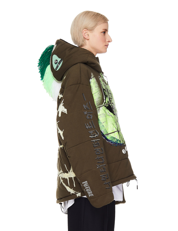 99% IS- Attitude Printed Jacket - Green 99% IS- Attitude Printed Jacket - Green