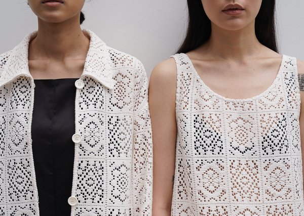 Amomento Crochet Jacket - Ivory | Garmentory