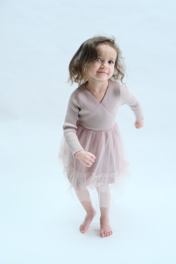 Kids Raised By Water Winter Sienna Dress - Smokey Lavender Kids Raised By Water Winter Sienna Dress - Smokey Lavender