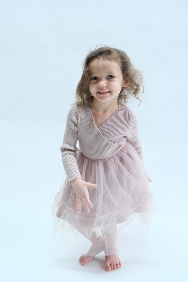Kids Raised By Water Winter Sienna Dress - Smokey Lavender Kids Raised By Water Winter Sienna Dress - Smokey Lavender