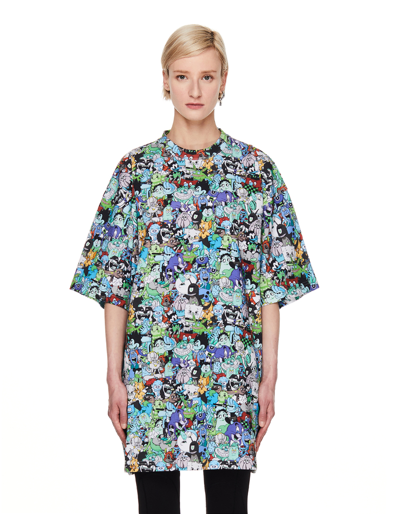Vetements Oversize Cartoon T-Shirt - Multicolor | Garmentory