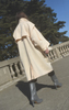 Vintage Wool Gabardine Coat - Pale Nude-Pink - Thumbnail 1