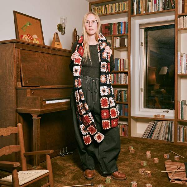 Story Mfg Organic Cotton Crochet XL Piece Scarf | Garmentory