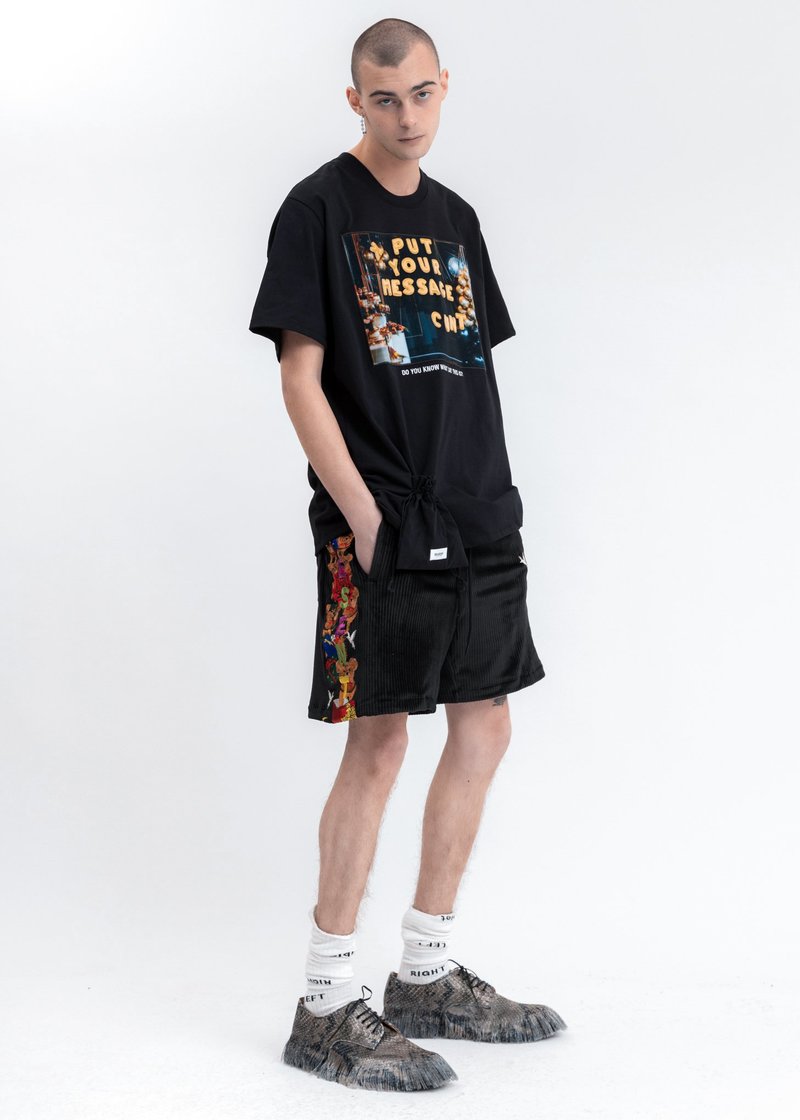 美品 doublet CHAOS EMBROIDERY COMFY SHORTS Doublet CHAOS EMBROIDERY COMFY SHORTS