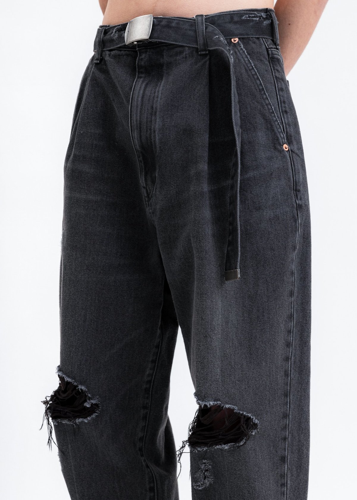 doublet【DAMAGED SILK DENIM PANTS】 Doublet 【公式通販】