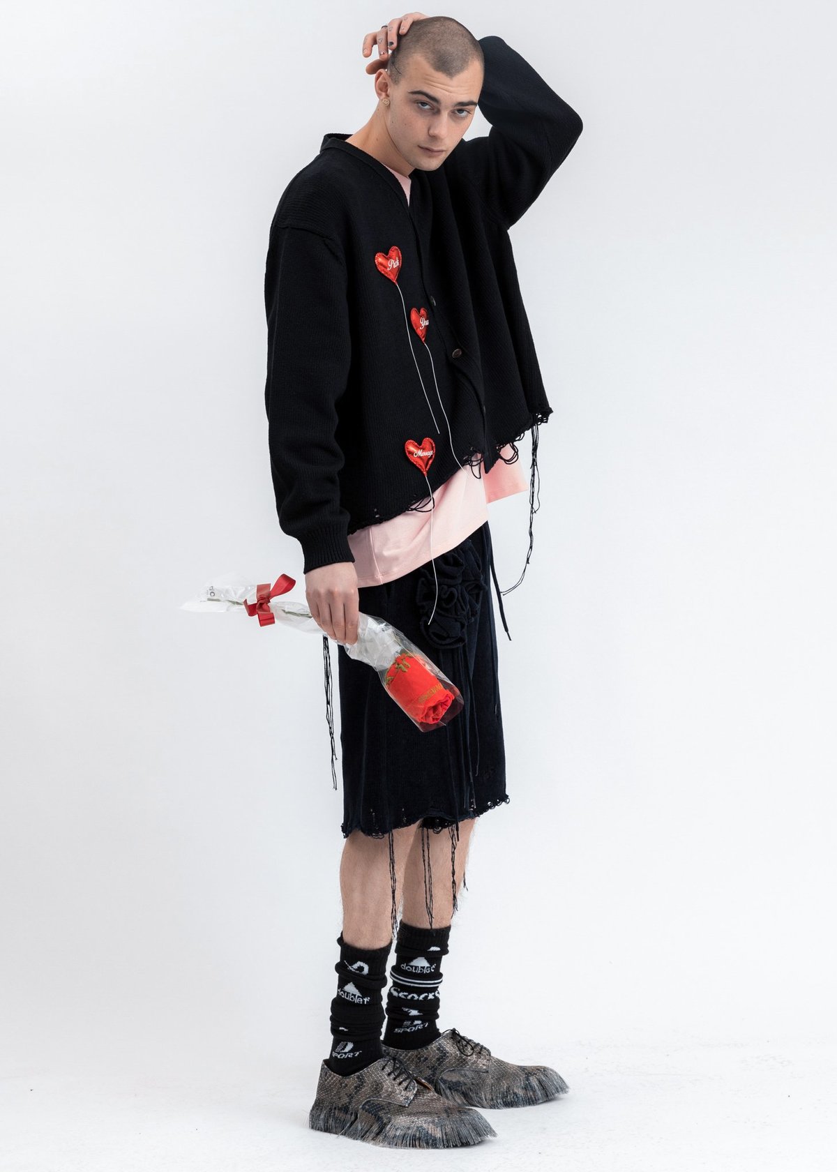 Doublet Happy Balloons cardigan - black | Garmentory