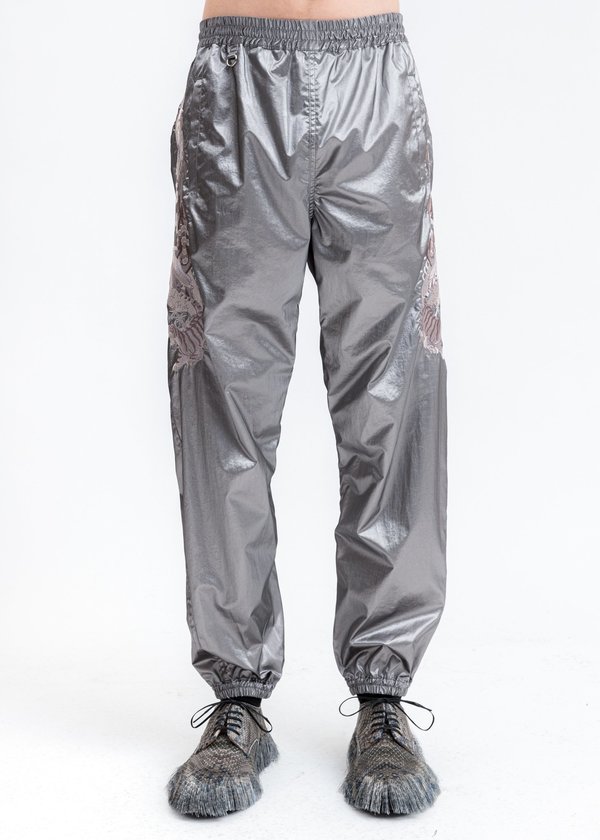 Doublet Gradation Chaos Embroidery Track Pants - gray | Garmentory