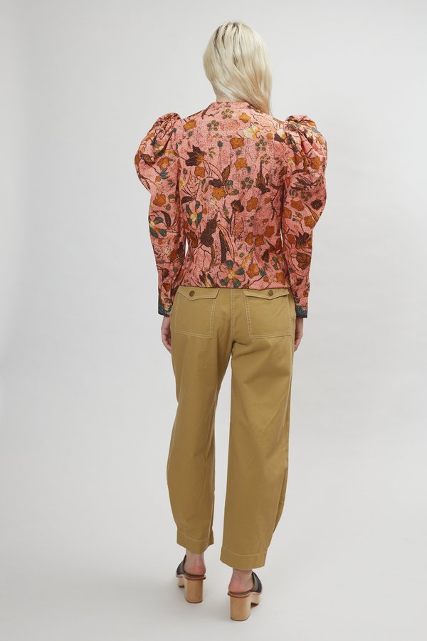 Ulla Johnson Willa Blouse - Blush Floral Ulla Johnson Willa Blouse - Blush Floral