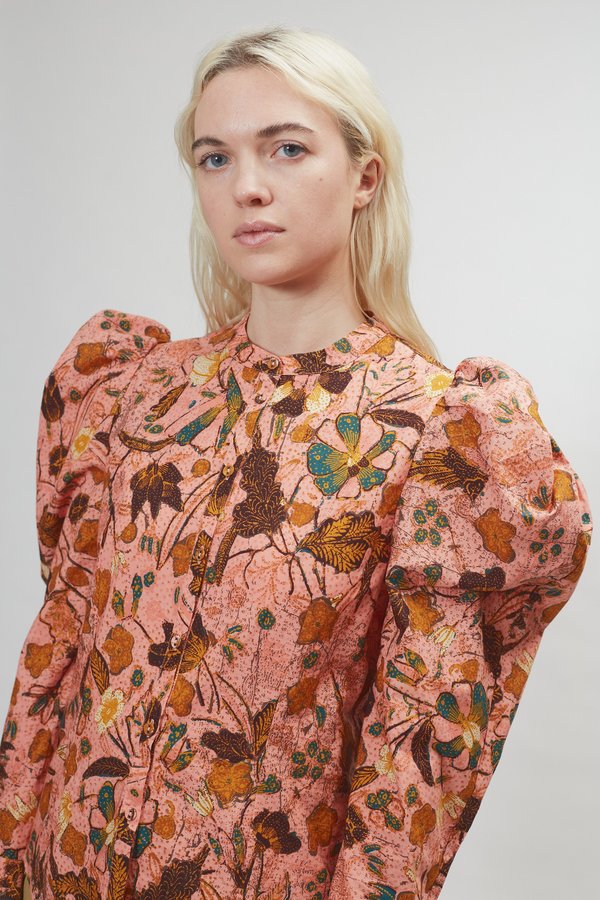 Ulla Johnson Willa Blouse - Blush Floral Ulla Johnson Willa Blouse - Blush Floral