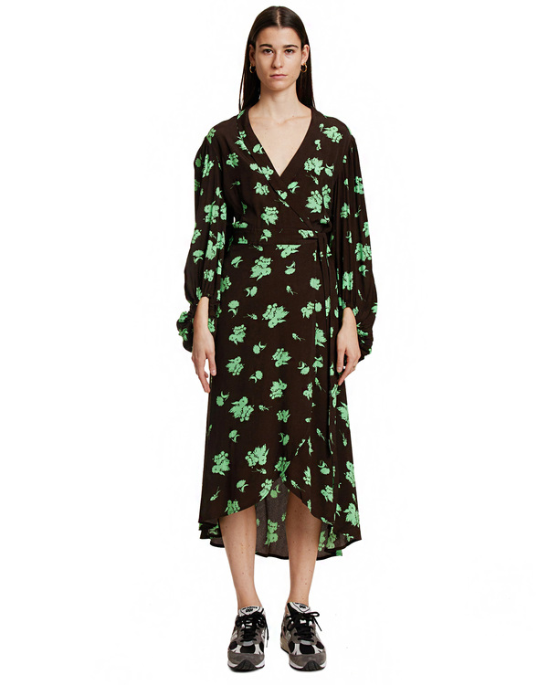 GANNI V-neck Floral Dress | Garmentory
