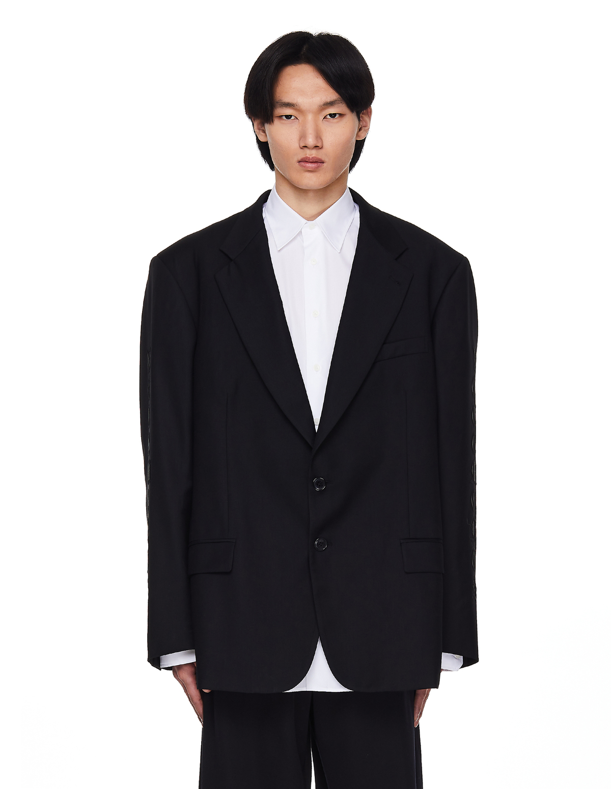 Vetements Oversize Jacket With Gothic Embroidery | Garmentory