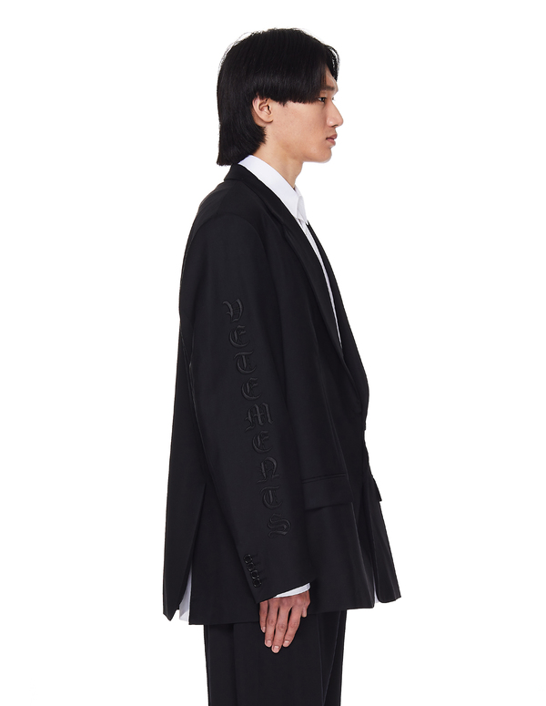Vetements Oversize Jacket With Gothic Embroidery | Garmentory