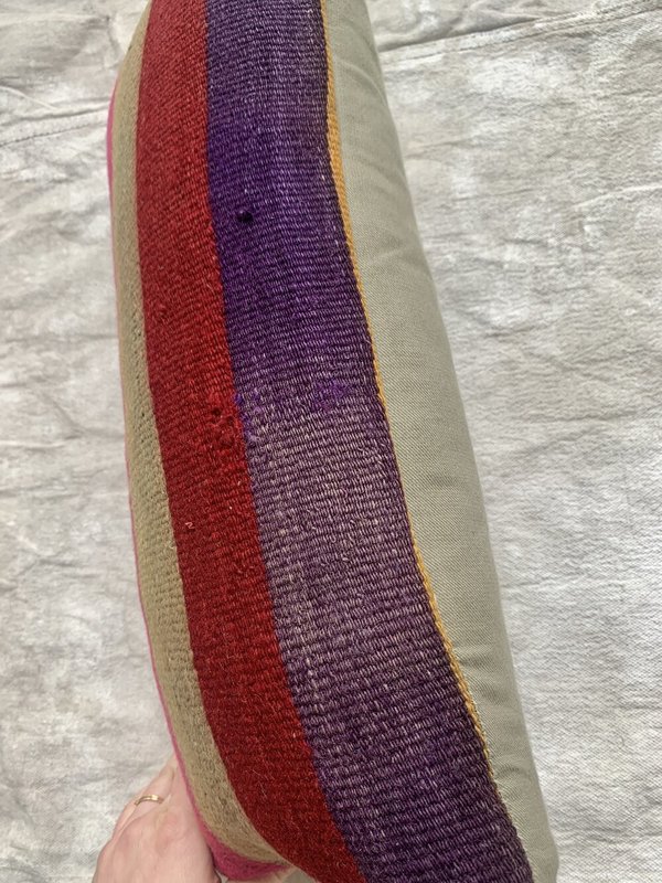 Cuttalossa & Co. Sunset Stripe Lumbar Pillow 10'' x 20'' Cuttalossa & Co. Sunset Stripe Lumbar Pillow 10'' x 20''